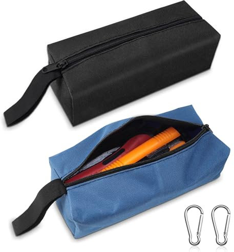 Werkzeugtasche Klein Leer Wasserdicht Werkzeugtaschen Tragbare Werkzeugbeutel Multifunktional Aufbewahrungstasche Mehrzweck Verschleißfest(25 x 9 x 8 cm, Polyester)