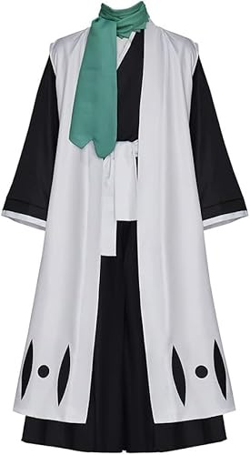 MelangCos Men's Bleach Cosplay Hirako Shinji Costume Uniform Halloween Outfit (Hitsugaya Toushirou, L)