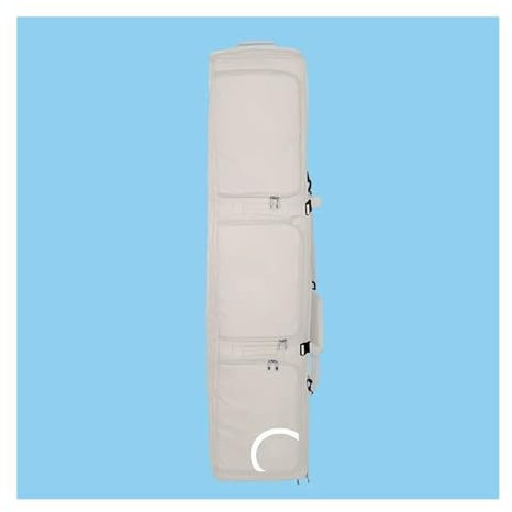 BUUNHI Skitasche Skitasche mit Rollen, Doppelboardtasche mit separaten Fächern, Skitaschen, Schneeanzugtasche Skisack(Clear)