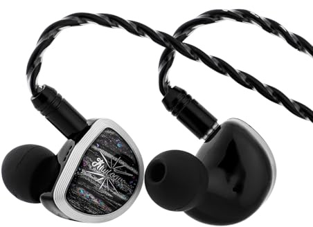 Linsoul Kiwi Ears Aether In Ear Monitor,cuffie IEM con grande driver planare da 15,3mm,cuffie cablate HiFi,cuffie da gioco con cavo staccabile a 2pin per musicisti professionisti e giocatori audiofili