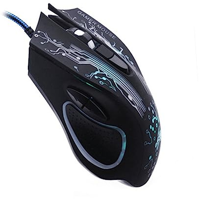 UKCOCO Souris Gaming Optique USB Boutons LED pour Pc Et Ordinateur Portable avec Molette Précise Et Conception Ergonomique