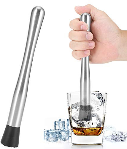 Bar Supplies Fruit Crusher Ice Crushing Rod, Ice Crushing Stick Cocktail Muddler Rod Mojito Muddlers for Home Bar
