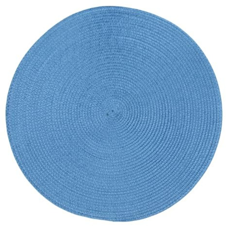 DSOUWEH 6 pacchi/lotto Tovagliette da tavolo rotonde Decorazioni da pranzo con tovagliette resistenti al calore Tovagliette da tavolo natalizie in PP Set di 6 tovagliette verdi, E, 38 cm