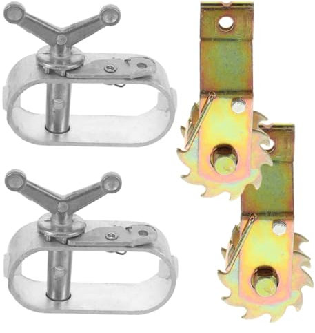 POPETPOP 4stücke Drahtspanner Stahldrahtspanner Zaundrahtspanner Kabelspanner Stahlseilspanner Drahtseilspannung Spanner Für Schwere Beanspruchung Drahtseilspanner Stahlkabelspanner