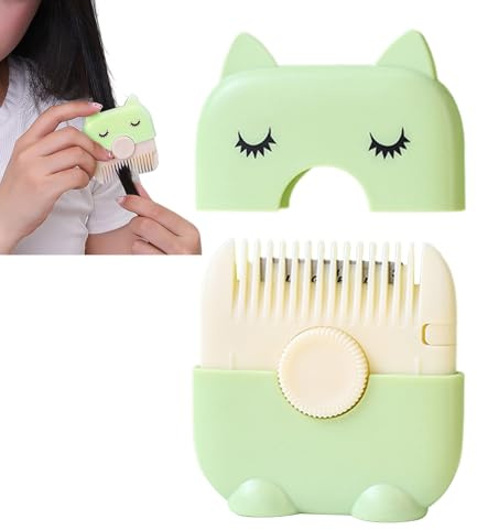 Peine Navaja Para Cortar Pelo - Herramienta Cortapelo | 2 en 1 Para Puntas Abiertas Ajustar Flequillos Niños Adolescentes Adultos