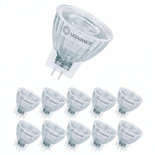 LEDVANCE 10x LED GU4 Lampe, Warmweiß/Neutralweiß, 1,8W, Nicht Dimmbar, 36° Abstrahlwinkel, Ersatz für 20W Halogen, 12V, IP20, 10er SPARPACK