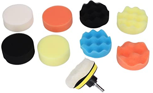 11Pcs Polishing Pads Kit Car Foam Drill Buffing Pad for Polishing Waxing Sealing Glaze 3in Professional Quality ABS Sponge and Wool Cushion Set for Car Detailing and Surface