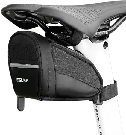 Fyfjur Mini Sacoche Velo de Route étanche, Compacte et Portable Sacoche de Selle Vélo de Montagne pour Vélo de Route VTT Pliant (14,5x9x5cm)