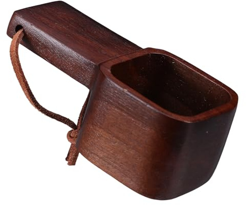 BESPORTBLE Cuchara Medidora Pequeña de Madera Maciza para Café y Especias, Cuchara Reutilizable Ergonómica de 10 G para Granos Molidos y Té Suelto, Utensilio de Cocina Natural para Uso