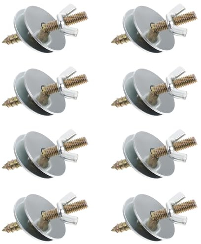 BAZEITFLOW 8pcs M6x50mm Bird Cage Screw Kit with Flat Washers, Fixing Screws and Nuts for Bird Perch, Hamster Springboard and Breeding Box, Sturdy Pet Cage Accessories for Nesting and Stand