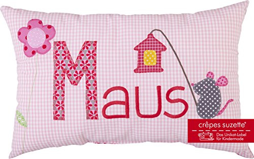 crepes suzette Namenskissen, Geschenk Arche Noah, Kissen mit Wunschnamen, Taufgeschenk Geburtsgeschenk, Babykissen, Geschenk Taufe Mädchen, Geschenk Maus