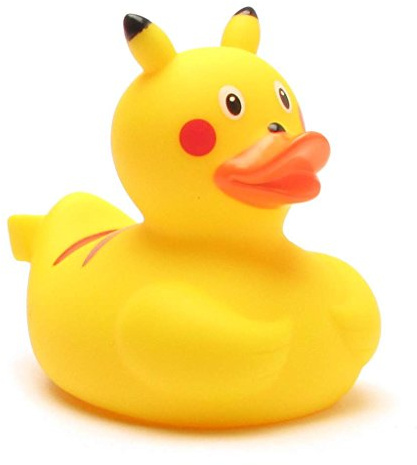Duckshop I Badeente Piku I Quietscheente I Quietscheentchen I Geschenk für Pokemon Fans I Präsent Sammler