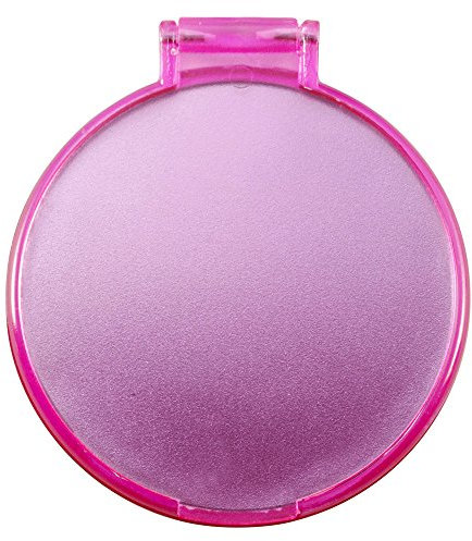 eBuyGB Compact Cosmetic Handbag Folding Pocket Vanity Mirror Toiletry Bag, Pink, 24 cm