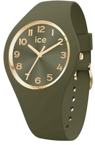 ICE-WATCH - Ice Champagne Olive Green - Montre Verte pour Femme avec Bracelet en Silicone - 025254 (Small 37)
