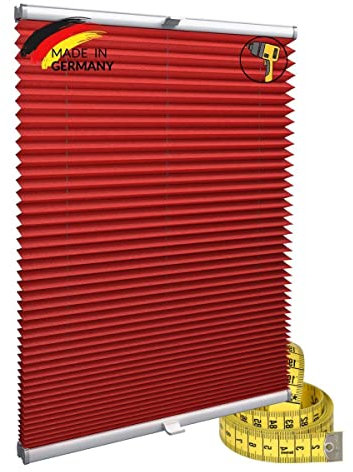 Gardinen21 Konfigurieren Sie Ihr eigenes Plissee mit Bohren Maßgefertigt für Türen & Fenster | Sonnenschutz und Blickdichte Rollos