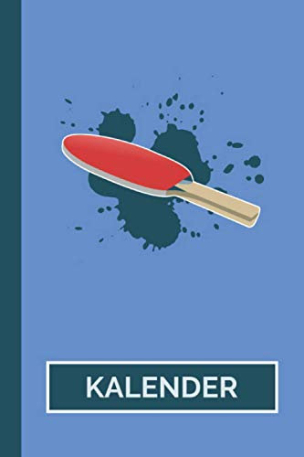 Kalender: Tischtennis Tischtennisball Ping-Pong Tennis I Weißes Papier I A5 Format I [Undatiert] Jahresplaner I Tisch Tennis Geschenk