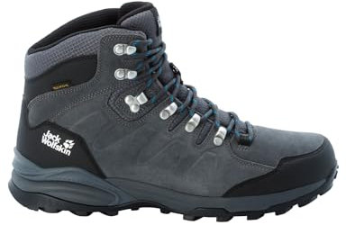 Jack Wolfskin Herren Refugio Texapore Mid M, Grey / Black, 47 EU