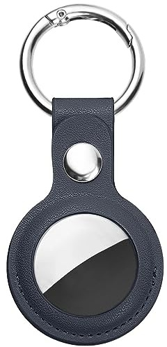Ainiv 1st Skyddsfodral kompatibel med AirTags, PU-lädernyckelringsfodral, hållare kompatibel med AirTag, Tracker-fodral kompatibel med AirTags