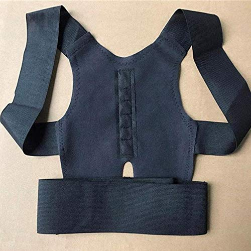 Soporte de Espalda Ajustable Corrector de Postura de Espalda Soporte de Hombro Cinturón de Apoyo Cuidado de la Salud del Cuerpo Bandas Protectoras Deportivas para Mujeres Hombres (Color : B, Size :