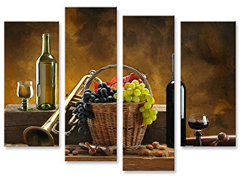 islandburner Prime Bild auf Leinwand Stillleben Wein Trompete Bilder Wandbilder Poster