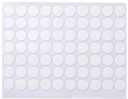 BAYORE 70 Stück Vielseitig Verwendbare Runde Aufkleber Aus Silikon Doppelseitig Klebepunkte Selbstklebende Punkte Aufkleber Für Heimwerker 20 Mm Transparentes Doppelseitiges Klebeband Spurloses