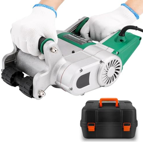 Hydravex 1100W Concrete Cutting Slotting Machine 1600R/MIN, Handheld Electric Brick Wall Chaser Electric Floor Wall Chaser Wall Concrete Saw with Carry Box,25mm+35mm