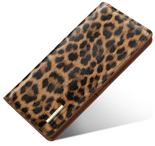 Simikol Wallet Women Slim Thin Bifold RFID Credit Card Holder Long Purse