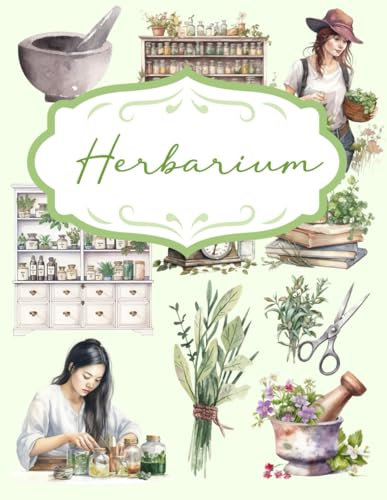 Herbarium for Junk Journal and Scrapbooking: | Herbarium Collection: +150 elements | One-Sided Decorative Paper | Perfect for Card Making, Scrapbooking , Paper Crafting |