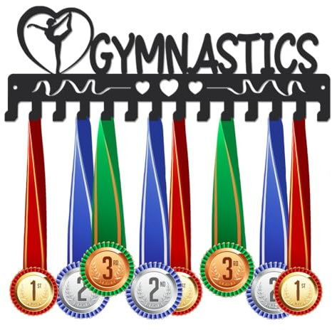 SUPERDANT Medaillenhalter Fürs Turnen Gymnastik Medaillen Aufbewahrung Damen Medaille Aufhängedekor Mit Haken Deko Für Turnmedaillen Medaillenhalter Geschenke für Sportler und Kinder