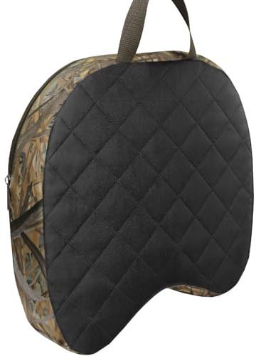 Insulated Foam Hunting Seat Cushion,Outdoor Seat Cushions,Camouflage Camping Sit Pad with Handle and Carabiner,Detachable Sponge Seat Pad with Zipper for Fishing Stadium Outdoor Activities