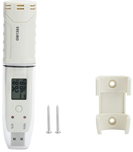 FLEXMAN Logger de Humedad de Temperatura Digital, -30~80 ℃ 0~100RH Termómetro Interior Higrómetro Recorder de Datos de Datos con Alarma para el Procesamiento de Alimentos