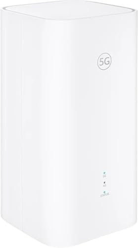 Huawei 5G WiFi 6 Wireless Router and Modem, High-Speed Internet Device, Ultra-Low Latency, Smart Home Compatible, White