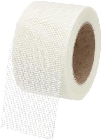 PATIKIL Drywall Repair Mesh Tape, 3 inch x 82 ft Fiberglass Repair Patch Self-Adhesive Dry Wall Joint Tape 12 Mesh Wall Hole Crack and Seam Patch, White