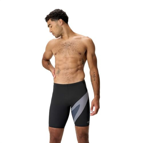 Speedo Hyperboom Jammer para Hombre, Negro, 36