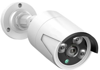 KVBRUI Caméra de Surveillance IP POE 4MP/5MP, Audio, vidéo H.265, étanche, Filaire, for l'extérieur(1PC 4MP POE)
