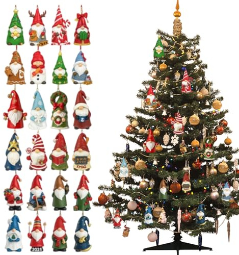 Wichtel Adventskalender, 2025 Wichtel 24 Tage Adventskalender Weihnachtskalender, Flacher Anhänger Klein Für Sammler Kränze Festtagsläden Frauen Männer Kinder Jugendliche