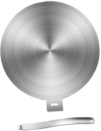 BESPORTBLE Plaque Adaptatrice Induction Acier Inoxydable Disque Conducteur de Chaleur pour Cuisinière à Induction et Gaz Diffuseur Rapide et Sécurisé pour Cuisson et Décongélation