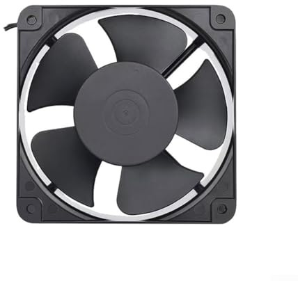 Ventilador axial FP-18060EX S1-B 180x180x60mm 2500RPM Ventilador de refrigeración de CA con carcasa de aleación de aluminio y rodamiento de bolas para chasis y bastidores (220 V)