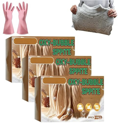 Tabletas Revive para suéteres, antiencogimiento, restaura la suavidad y seguras para los colores, tabletas efervescentes, fórmula potente en telas delicadas, remojo suave para cachemir (3pcs)