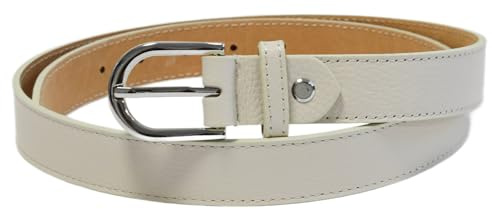 irisaa Ledergürtel Damen & Herren - 3cm Echtleder Gürtel Made in Italy - Kürzbar - Klassischer Jeansgürtel für Alltag & Freizeit