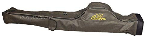 Pescasubito.com Fodero Porta canne da Pesca 3000/1 135cm Verde Sacca Borsa surfcasting Bolognese