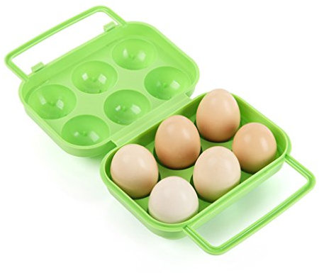 Porta Uova da Frigo, FantasyDay Grande Capacità Portauova Frigorifero Contenitore Uova con Coperchio, Cestini Porta per Uova Scatola Portaoggetti - Egg Holders per Cucine Picnic Esterno Campeggio