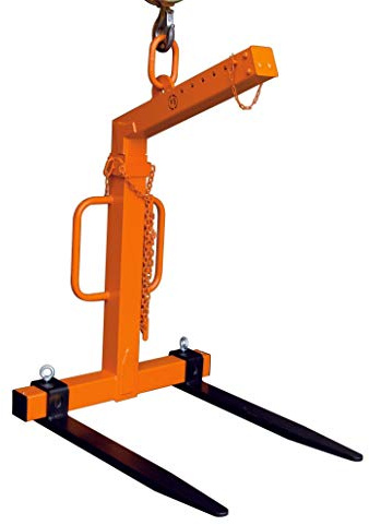 Eichinger L-förmige Palettengabel 1054 mit automatischem Gewichtsausgleich 1.500 kg Orange