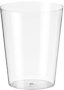 TELEVASO Vasos Sidra - Plástico cristalino (PS) - Color Transparente - Reciclable (200 Uds. Vasos sidra 480 ML)