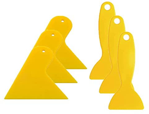 DUXUANT Lot de 6 spatules en plastique pour impression 3D - Pour enlever le film vinyle - Grattoir - Outil d'installation d'autocollant - Grattoir d'ordinateur