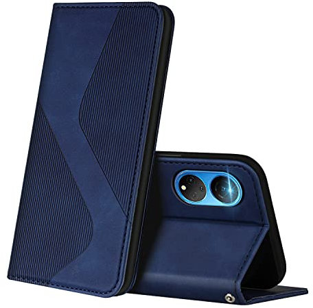 ZONNAVI Funda para Huawei Honor X7, Funda Libro de Cuero con Ranura para Tarjeta y Magnético, Wallet Flip Caso Cubierta Case Carcasa para Huawei Honor X7 (Azul)