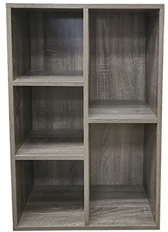 VDD Meuble de Rangement pour disques Vinyle LP CD DVD - bibliothèque - Meuble à Compartiments Ouverts