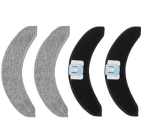 Odashen 4 Stück Ersatz-Mopp-Pads für iRobot Roomba Combo J7 J7+ J7 Plus J9+ J9 plus Roboter-Staubsauger-Ersatzteile, waschbar, wiederverwendbar, Mikrofaser-Wischpad