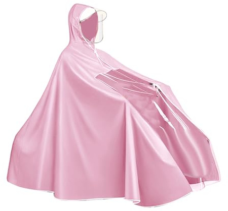 Dilwe Raincoat, Electric Bike Rain Poncho, Full Body Protection, Reusable, for Commuters, Riders, Outdoor Adventures