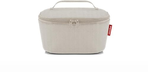reisenthel coolerbag S Pocket Kühltasche mit Obermaterial aus recycelten PET-Flaschen Ideal für das Mittagessen unterwegs, Couleur:Herringbone Sand